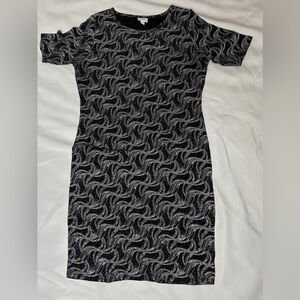 EUC LuLaRoe glitter Julia fitted dress